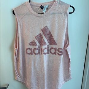 Adidas Women's Light Pink Muscle Tee